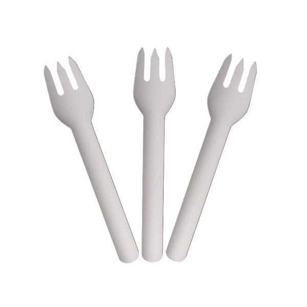 Odorless Nontoxic Disposable Paper Forks , Restaurants Disposable Serving
