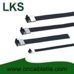 12×550mm L Type PVC coated stainless steel cable tie