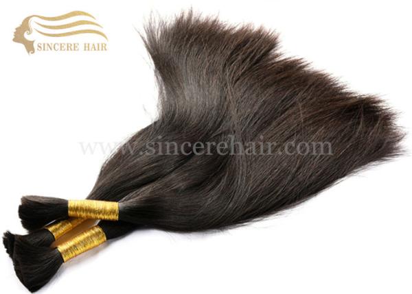 Buy cheap Hot Sell 22 Inch Natural Straight Brazilian Virgin Human Hair Bulk Extensions for sale from wholesalers