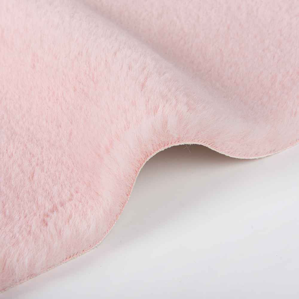 Description Faux Rabbit Fur Fabric Suede Bonded Plush Fabric for Garments Any Color