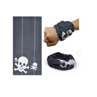 Buy cheap Black White Skull Tubular Headwear / Scarf 25 * 50cm Digital Printing product