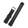 Buy cheap 16mm TPU Watch Band , Mens Thick Black Rubber Watch Strap ROHS passed from wholesalers