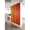 Buy cheap Red Storage Lockers 4 Tier For Leisure Center , Waterproof Commercial Gym Lockers from wholesalers