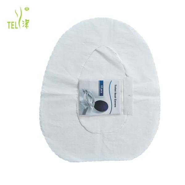 Buy cheap PE Film White 50gsm Disposable Loo Seat Covers Foldable from wholesalers