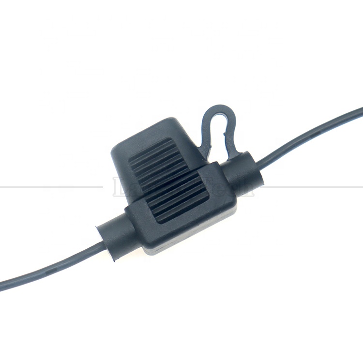 12V DC 5.5X2.1mm to Alligator Clips Fuse Power Cable for Trail Camera