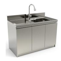Buy cheap Indoor Stainless Steel Kitchen Cabinets ISO9001 OEM ODM product