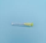 Light Yellow Disposable Syringe Needles Inclined For Injection Out Diameter 2