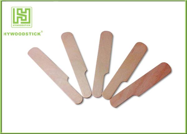 Dark Wood Applicator Sticks Diy Spatula , Hair Removal Wax Applicator Lightweigh