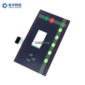 China Transparent LED LCD Window Waterproof Membrane Keypad 3M468 Adhesive on sale