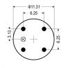 Buy cheap 3 Convoluted Firestone Air Springs Assembly W01-358-7855 Contitech FT 530-35 522 Industrial Air Bag For GRANNING 7026 from wholesalers