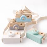 Beech Wooden Montessori Necklace Camera Pendant For Baby