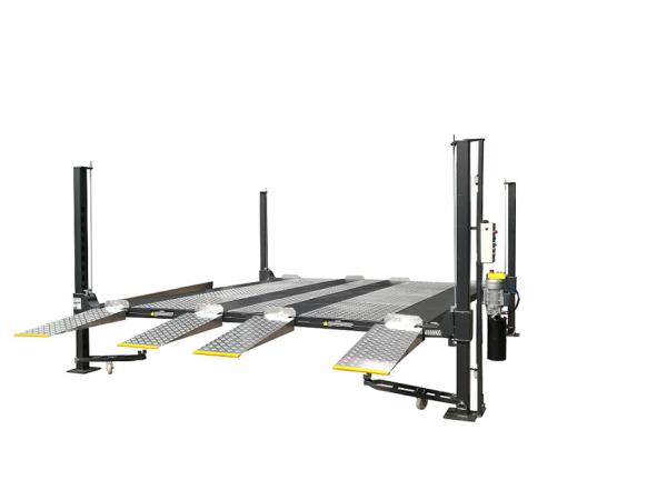 Buy cheap 120x120mm 4 Post Car Lift 12000 Lbs For Double Stacking Lift Electrical Lock from wholesalers