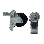 4 Inch/100 MM Rubber Top Swivel Brake Caster Wheels For Antistatic Trolley