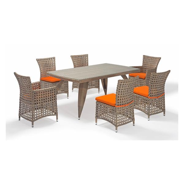 Buy cheap Rust Proof Chair 7 Piece Rattan Table And Chairs SGS Certificate from wholesalers