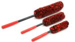Superfine Fiber Car Detailing Brush Set Bendable Three Pieces