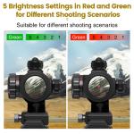 Shockproof Red Green Dot Sight Airsoft 20mm Tactical Reflex Sight