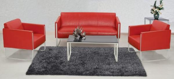 Buy cheap Modern PU leather China reception office sofa from wholesalers