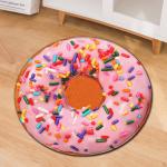 Buy cheap Polyester Fiber Bedroom Floor Carpets Small Circular Rugs Washable from wholesalers