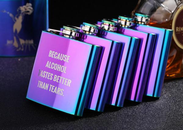 Buy cheap Colorful Stainless Steel Wine Bottle Womens Hip Flask Western Style from wholesalers