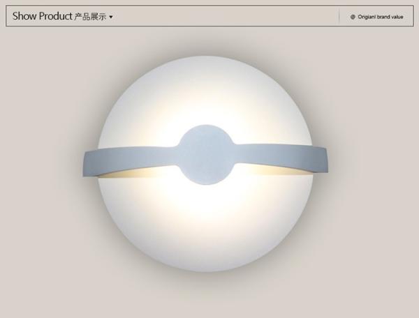 Buy cheap Indoor Modern Minimalist Round Shape Steering Wheel Acrylic LED Wall Lamp from wholesalers