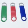 Buy cheap Personalized Promotion Gift Long Flat Stainless Steel Bar Blade Speed Beer Bottle Opener with Vinyl Coating from wholesalers