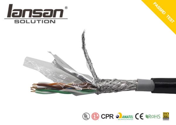 Buy cheap 24AWG Cat5e Lan Cable PVC PE UTP FTP CPR With Messenger Jelly from wholesalers