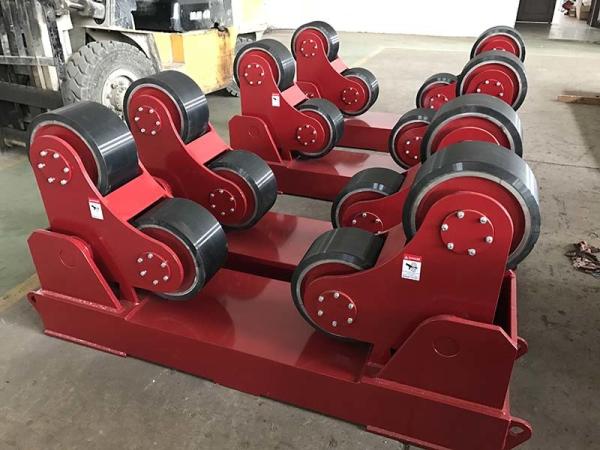 Buy cheap Exported Red Color Self Aligning Heavy Duty Roller Stand Beds With 380 / 550v Voltage from wholesalers
