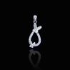 Buy cheap White Red Epoxy Kids Silver Jewellery / Santa Claus Pendant Christmas Gifts from wholesalers
