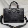 Buy cheap Genuine Crocodile Skin Businessmen Laptop Briefcase Exotic Alligator Leather Male Working Handbag Large Shoulder Bag from wholesalers