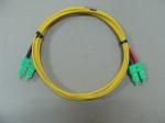 SM Duplex Fiber Optic Patch Cable , SC / APC Connector PVC Cable