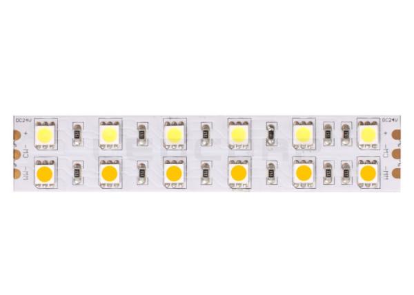 Buy cheap 5050 120LEDs/m Warm+White 24V Bi Color LED Strips , Flexible LED Light Strip IP20 CE RoHS from wholesalers