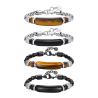 Buy cheap Inlay Setting Technology 316L Stainless Steel and Wood Bracelet for Men's Accessories from wholesalers