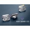 Buy cheap OEM Classical Emerald Cut Moissanite White For Ring , Earring from wholesalers