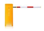 Yellow Color Housing DC Brushless Motor Parking Smart Barrier Gate
