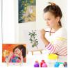 Buy cheap 8 X 10 Inch Art Canvas Painting Kits With Wooden Easels Stands For Group Painting Kids from wholesalers