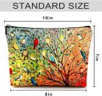 Shockproof Cute Makeup Bag for Purse Canvas Waterproof Funny Cosmetic Bags for