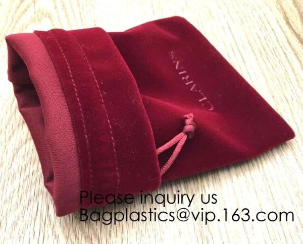 Buy cheap Envelop Red Velvet Christmas Pouch Promotional Red Velvet Packaging Bag For Cosmetic Gift Packaging, For Jewelry, bottle from wholesalers