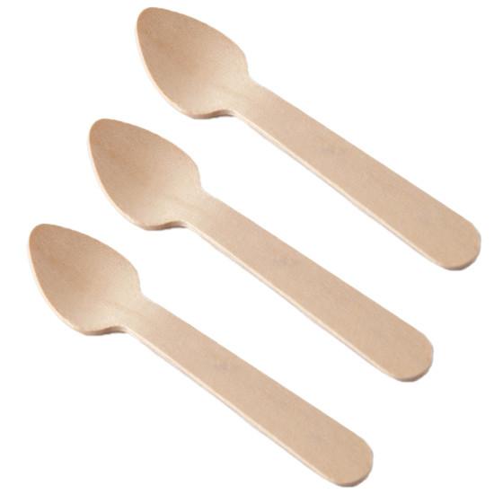 Buy cheap 95mm 110mm Biodegradable Cutlery , Ice Cream Disposable Wooden Spoons from wholesalers
