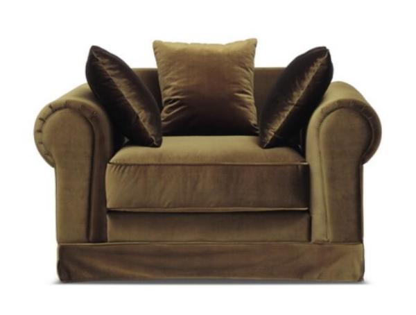 American style Linen fabric upholstery classic 1-seater sofa,lounge chair,living