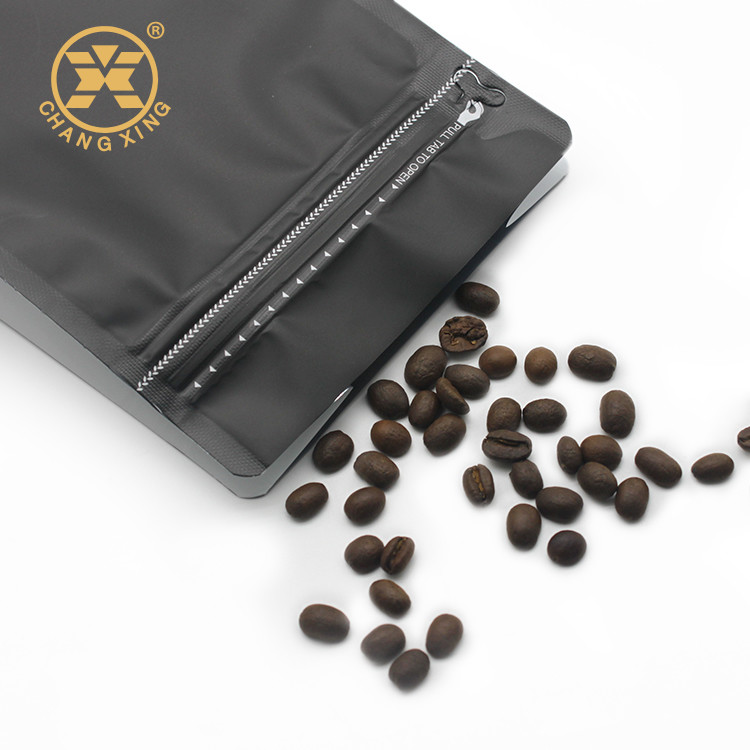BOPP Colorful 12 Oz Zipper Box Coffee Pouch With Valve Resealable