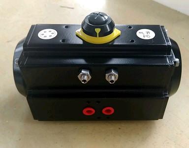 Buy cheap AT series double action single action black aluminum body pneumatic rotary actuator from wholesalers