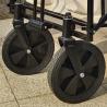 Buy cheap White Extended Four Wheel Camping Garden Folding Cart Hold Folding Table PVC Wheel from wholesalers