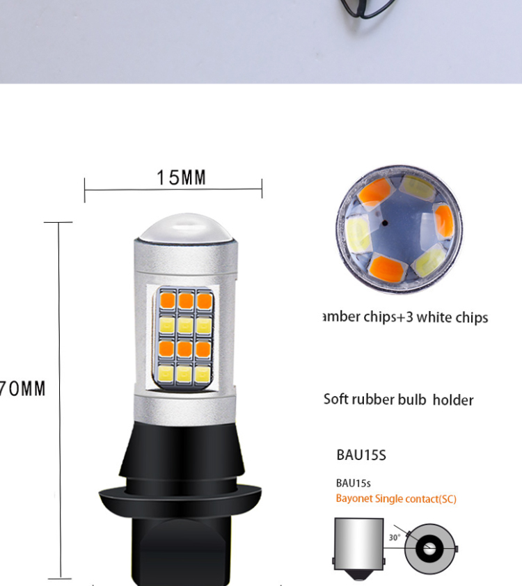 OEM 1156 T20 Bulb Canbus Car Turn Signal Light 7440 Led Flashing Interior Light
