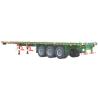 Buy cheap 1300mm Flatbed Container Semi Trailer 20ft Flatbed Truck For Bulk Cargo from wholesalers