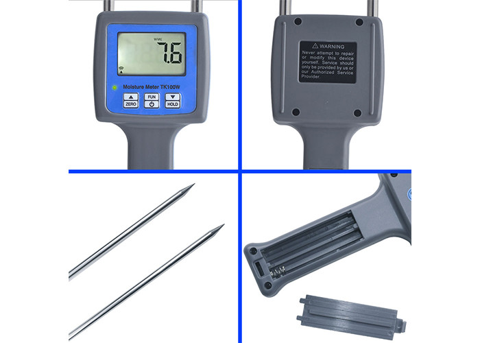 TK100W Sawdust Moisture Meter Lightweight With Automatic Temperature Compensation