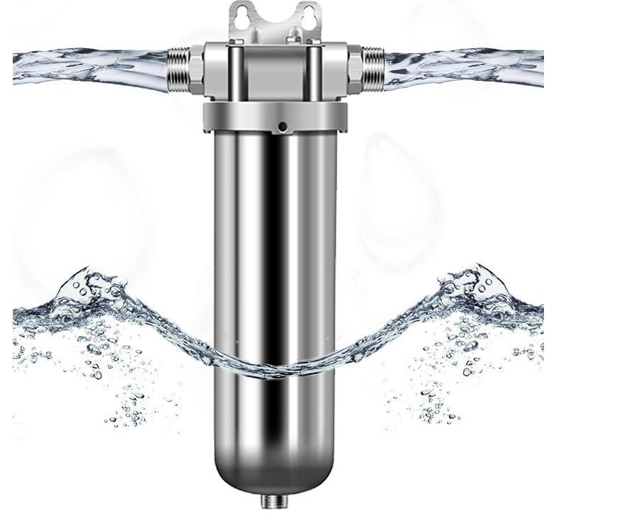 Water Purification 304 Stainless Steel Single Core Pre Coarse Filter for Liquid Media