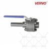 Buy cheap DN25 Soft Seal Ball Valve One Side NPT One Side Nipple Forged Ball Valve Three Piece Type API608 Fire Safe Design from wholesalers