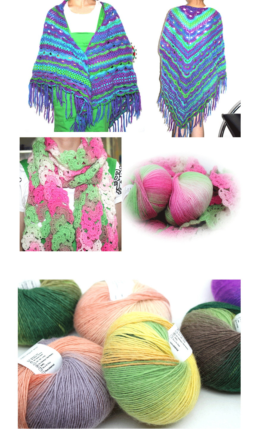Washable Acrylic Wool Blend Yarn Practical Multipurpose For Weaving