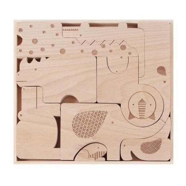 Buy cheap DIY Educational Wooden Educational Puzzle 2- 4 Years Wooden Animal Puzzle from wholesalers