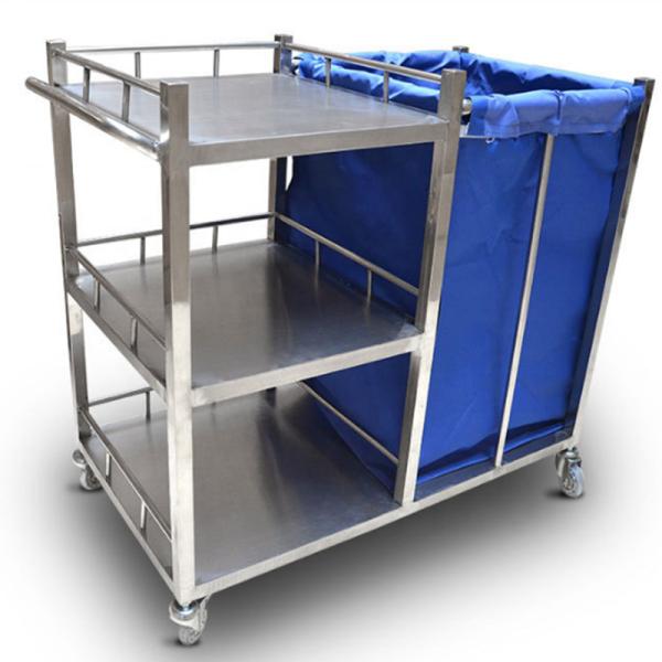 Buy cheap 900MM Hospital Equipment Stainless Steel Dirty Linen Medical Waste Trolley with Wheels from wholesalers